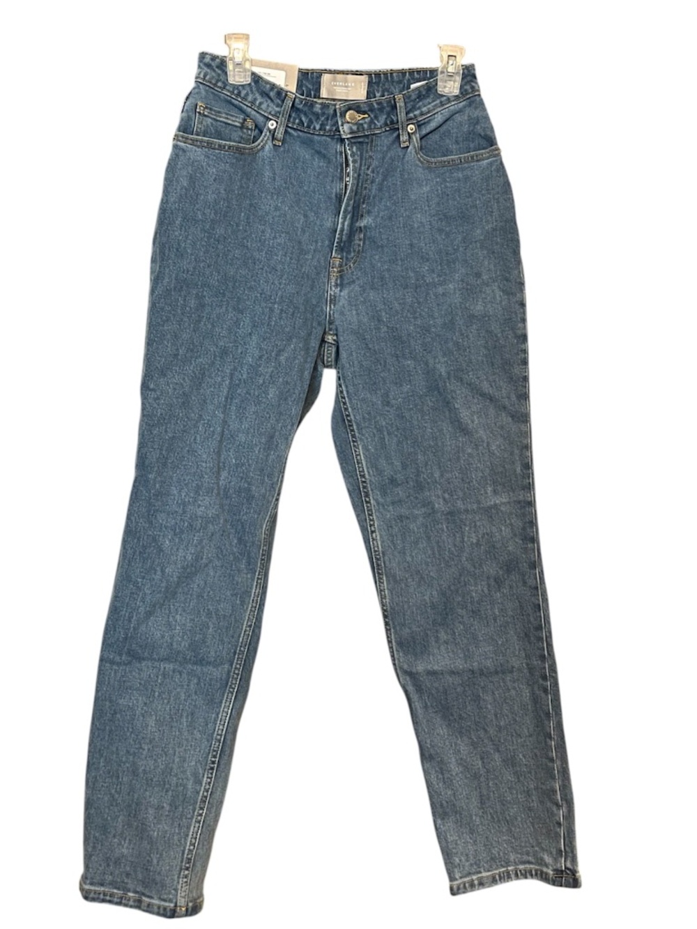 Everlane Light Wash Blue High Waist Straight Leg 90s Cheeky Curvy Jeans Sz-29